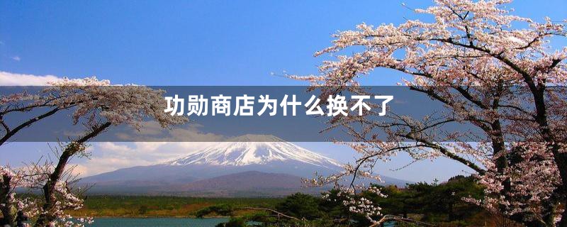 功勋商店为什么换不了