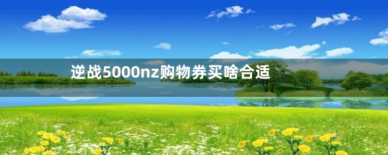 逆战5000nz购物券买啥合适