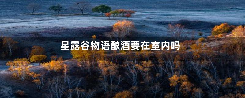 星露谷物语酿酒要在室内吗