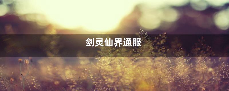剑灵仙界通服