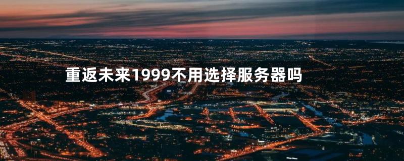 重返未来1999不用选择服务器吗