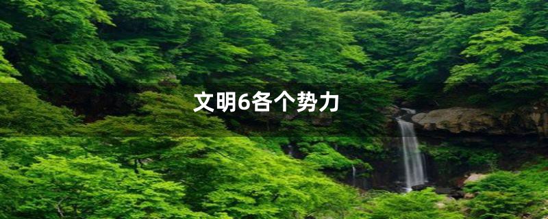 文明6各个势力