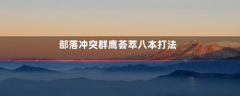 部落冲突群鹰荟萃八本打法