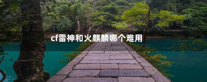 cf雷神和火麒麟哪个难用