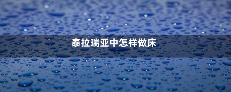 泰拉瑞亚中怎样做床
