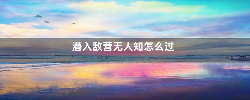 潜入敌营无人知怎么过