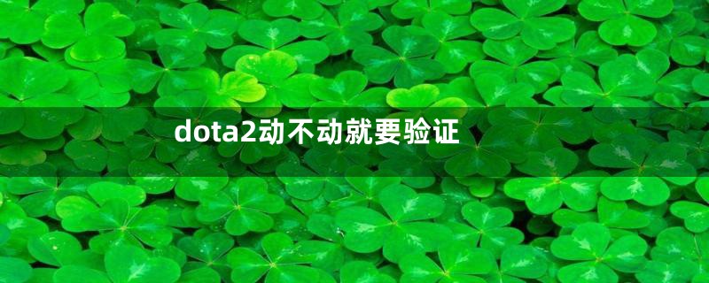 dota2动不动就要验证