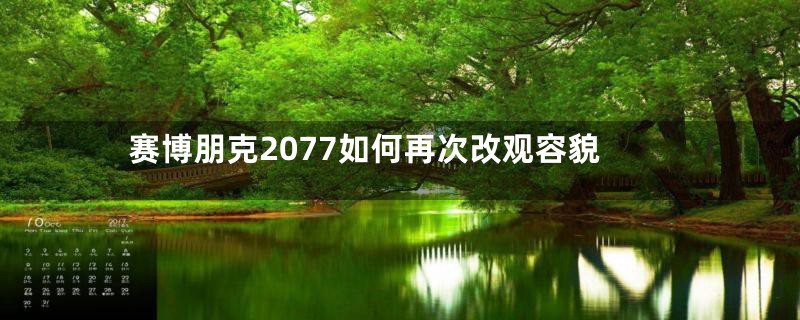 赛博朋克2077如何再次改观容貌