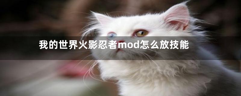我的世界火影忍者mod怎么放技能
