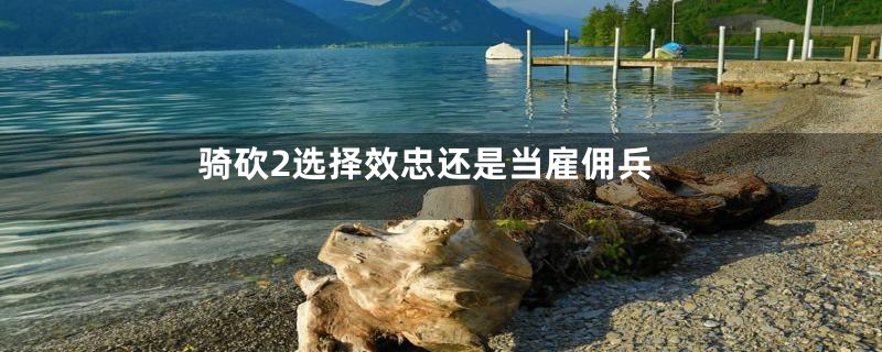 骑砍2选择效忠还是当雇佣兵