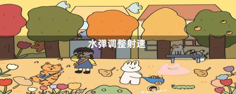 水弹调整射速