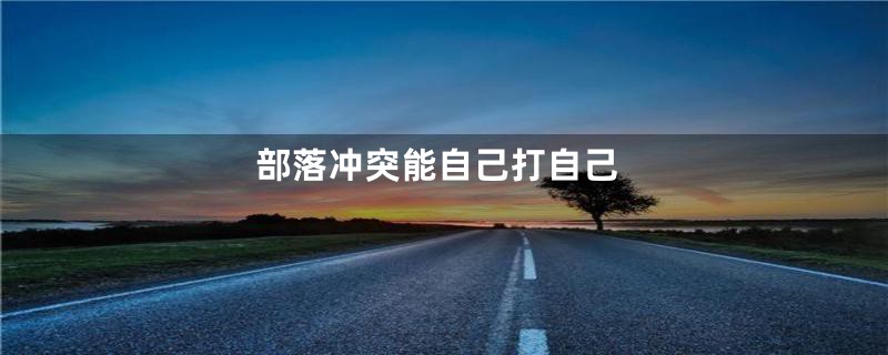 部落冲突能自己打自己