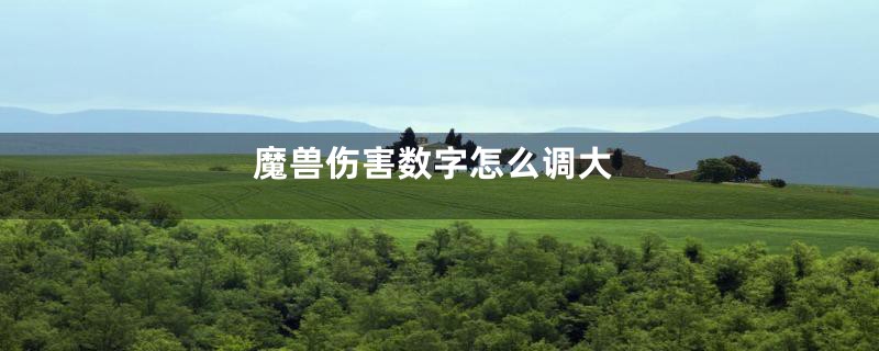 魔兽伤害数字怎么调大