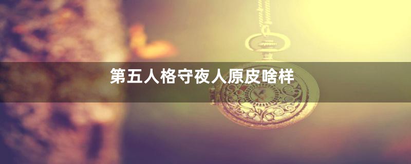 第五人格守夜人原皮啥样