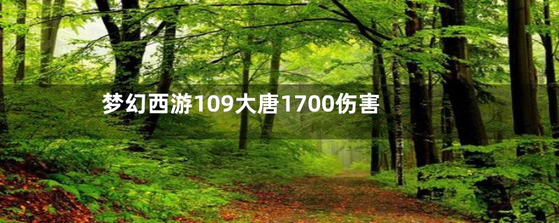 梦幻西游109大唐1700伤害