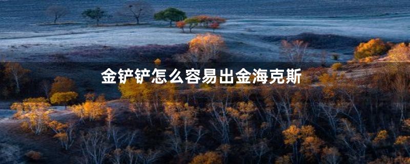 金铲铲怎么容易出金海克斯