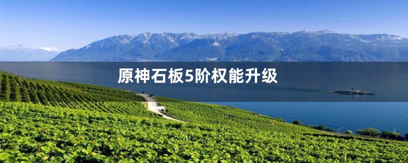 原神石板5阶权能升级
