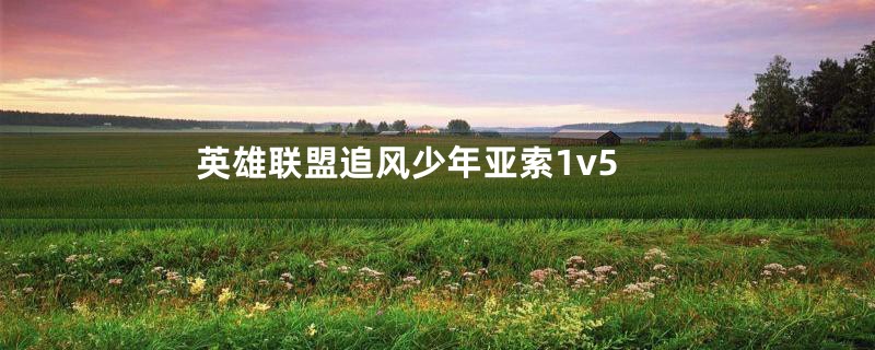 英雄联盟追风少年亚索1v5