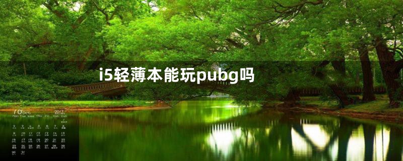i5轻薄本能玩pubg吗