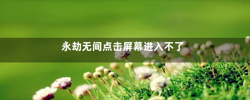 永劫无间点击屏幕进入不了
