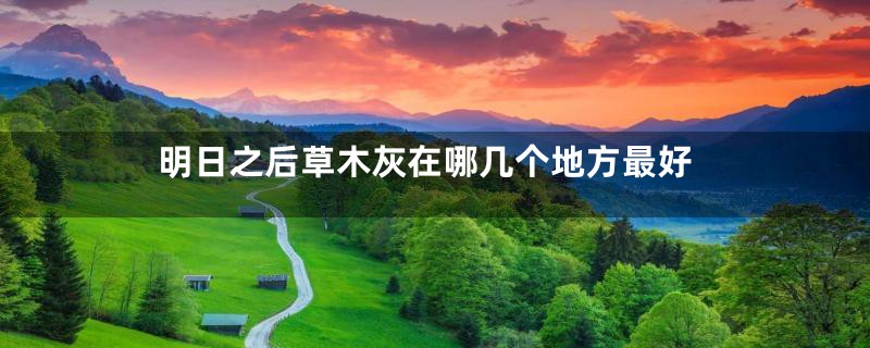 明日之后草木灰在哪几个地方最好
