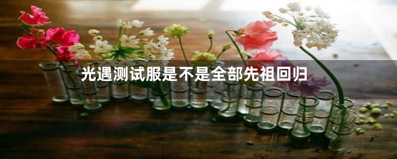 光遇测试服是不是全部先祖回归