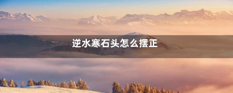 逆水寒石头怎么摆正
