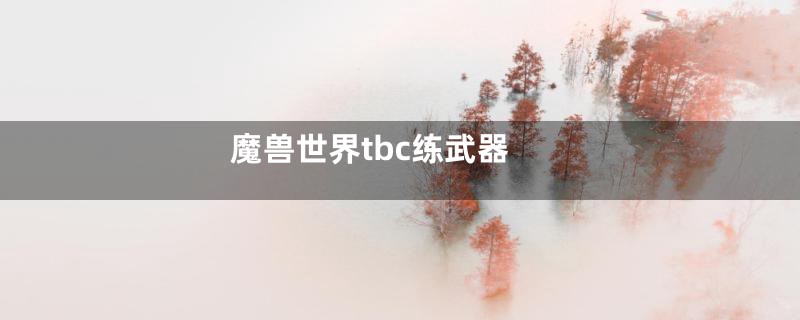 魔兽世界tbc练武器