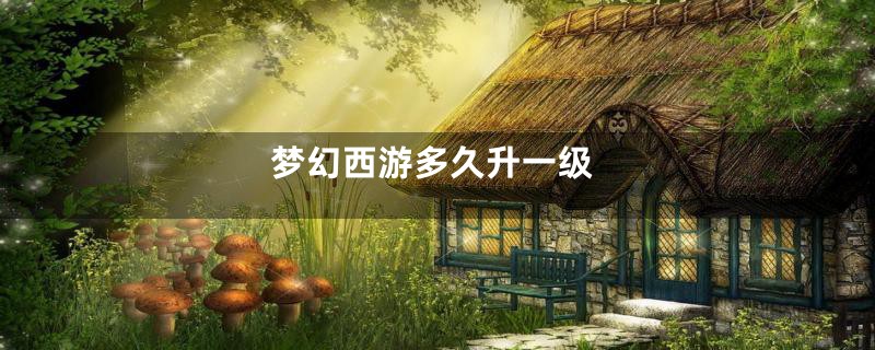 梦幻西游多久升一级