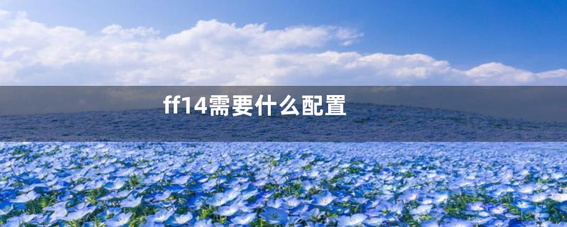 ff14需要什么配置