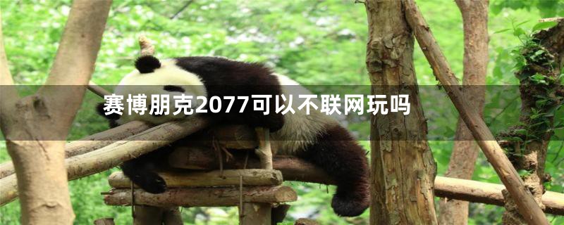 赛博朋克2077可以不联网玩吗