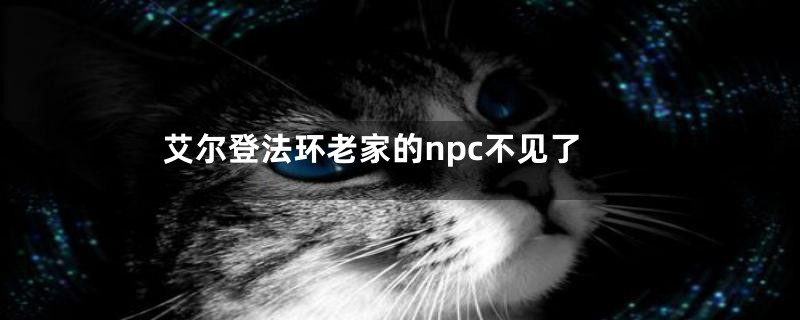 艾尔登法环老家的npc不见了