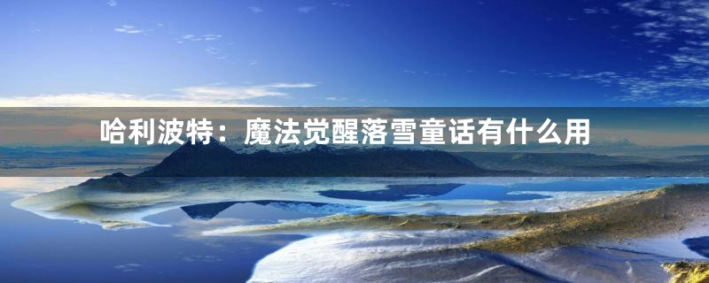 哈利波特:魔法觉醒落雪童话有什么用