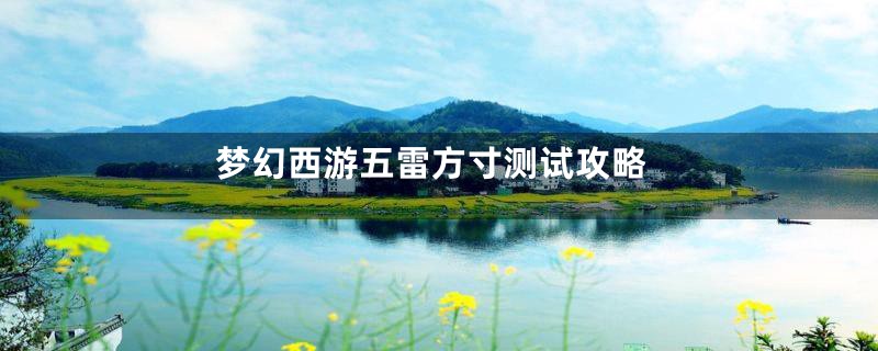 梦幻西游五雷方寸测试攻略