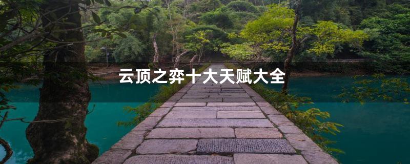 云顶之弈十大天赋大全