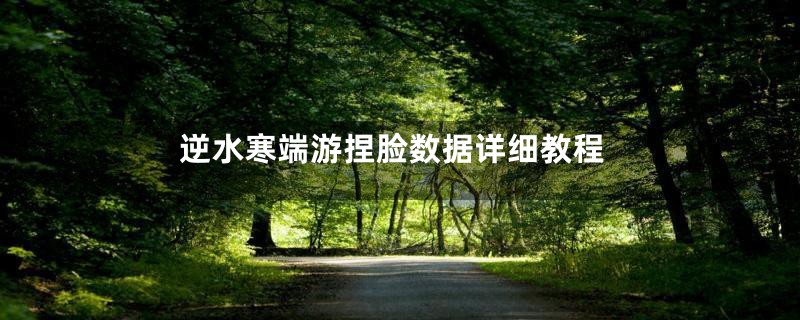 逆水寒端游捏脸数据详细教程