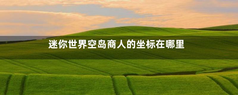 迷你世界空岛商人的坐标在哪里
