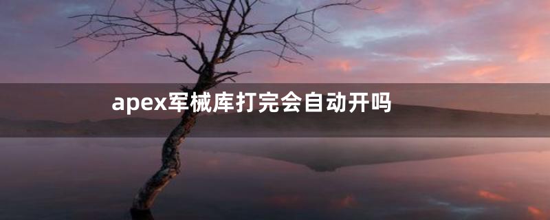 apex军械库打完会自动开吗