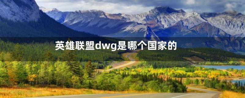 英雄联盟dwg是哪个国家的
