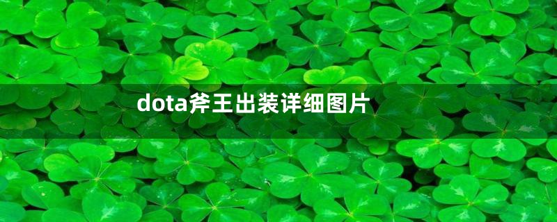 dota斧王出装详细图片