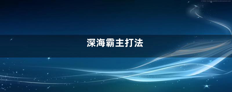 深海霸主打法