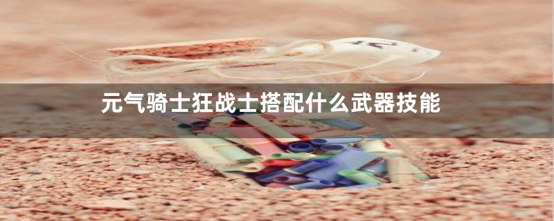 元气骑士狂战士搭配什么武器技能