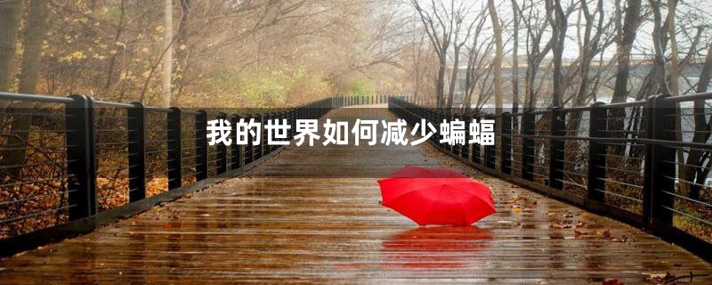 我的世界如何减少蝙蝠